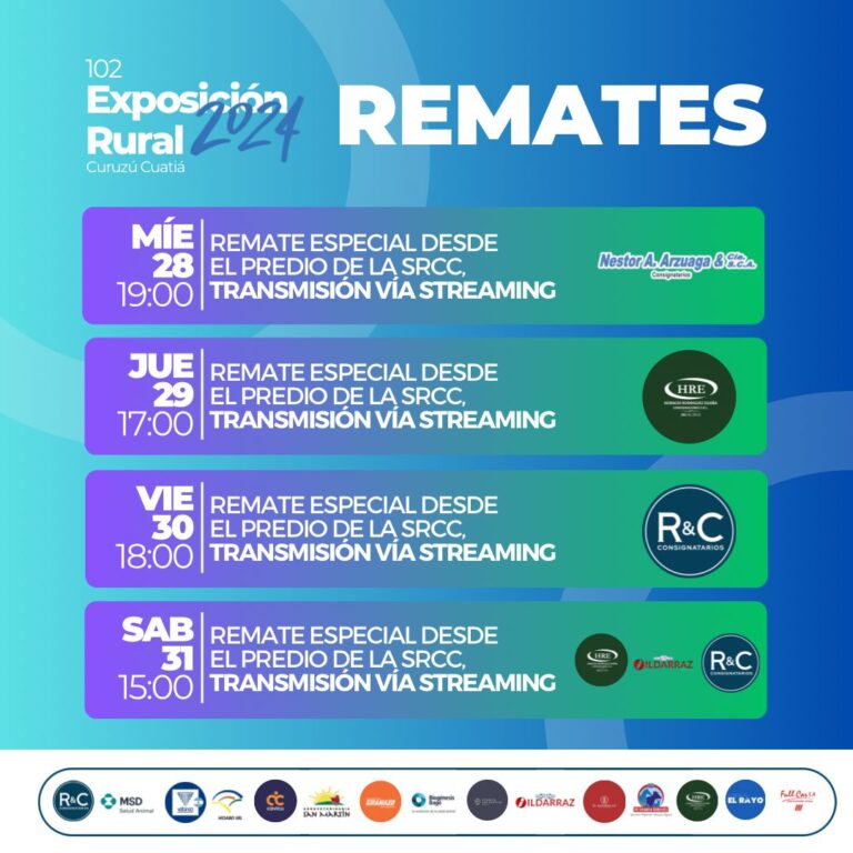 102 Exposición Rural – Remates