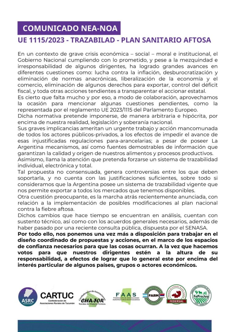 Comunicado NEA-NOA